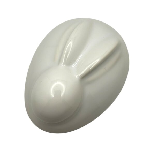 Pottery Barn White Easter Bunny Trinket/Candy Dish/Bowl with Lid - Retired - Picture 3 of 9